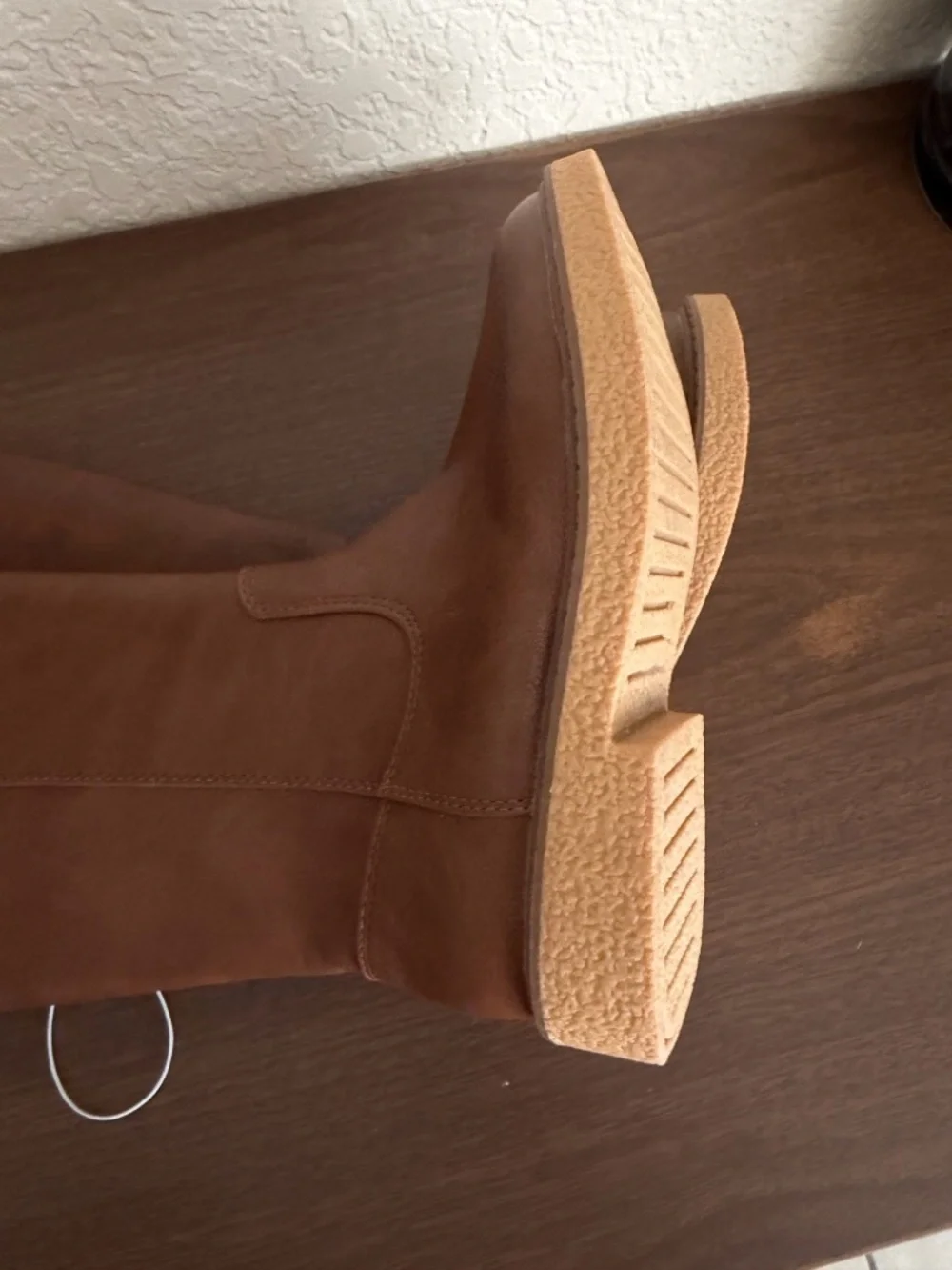 Cat & Jack Girls Alaina Boots Cognac size 1 new western , safari day at school